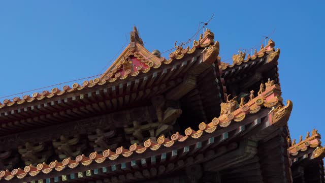 斯坦尼康镜头的内部部分的紫禁城-中国皇帝的古代宫殿