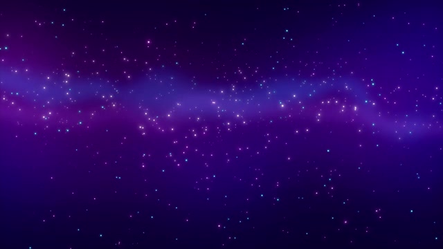 詳情圖-星空，深藍色的運動圖形背景與星星閃爍閃爍的宇宙空間。銀河閃耀的星光，4k股票循環(huán)動畫