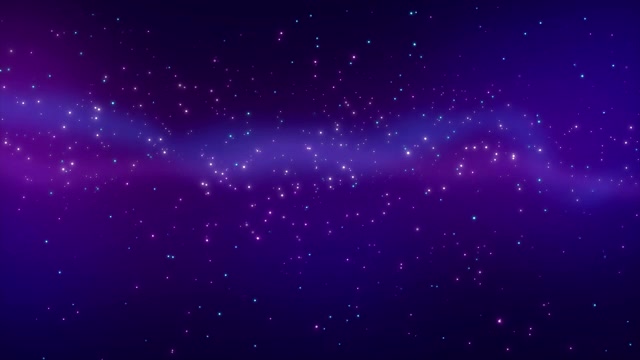 詳情圖-星空，深藍色的運動圖形背景與星星閃爍閃爍的宇宙空間。銀河閃耀的星光，4k股票循環(huán)動畫