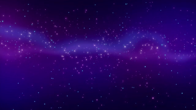 詳情圖-星空，深藍色的運動圖形背景與星星閃爍閃爍的宇宙空間。銀河閃耀的星光，4k股票循環(huán)動畫