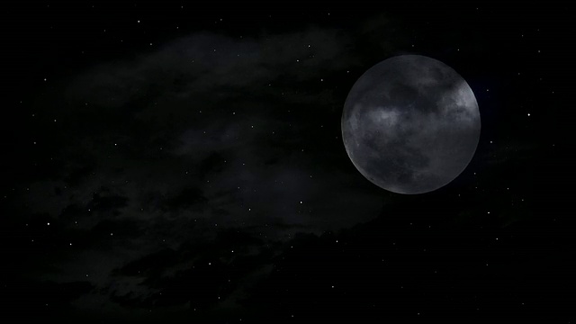 詳情圖-月亮、星星和云