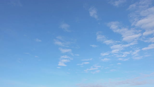 晴空的时间流逝。