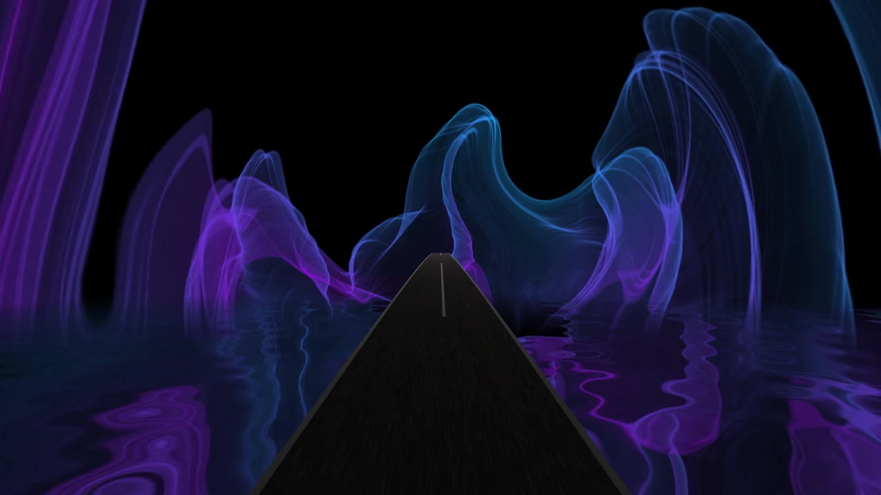 高速公路上飞驰成幻觉
