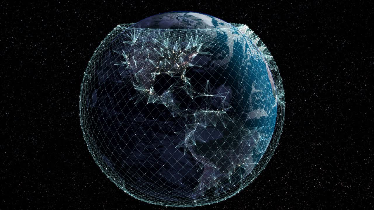 地球西半球的卫星互联网。