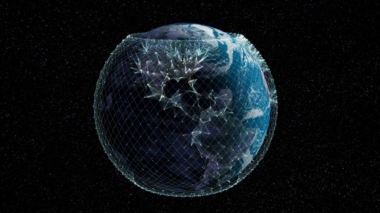 详情图-地球西半球的卫星互联网。