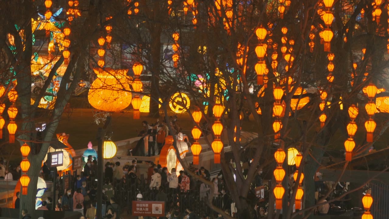 详情图-庆祝春节的灯笼，西安，陕西，中国