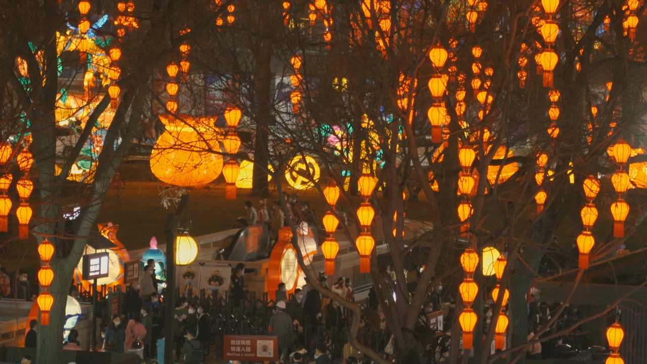 详情图-庆祝春节的灯笼，西安，陕西，中国