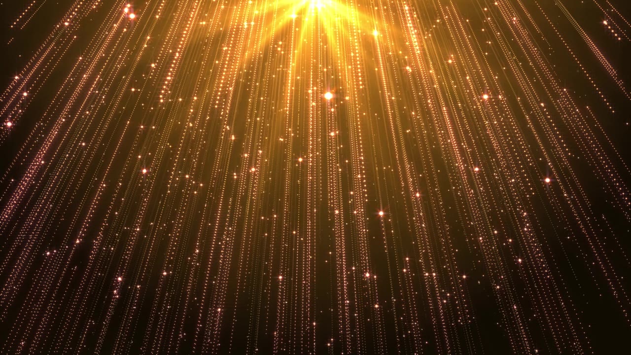 詳情圖-閃爍的慶祝紋理與金色顆粒抽象的循環(huán)背景。神奇的燈光和火花。