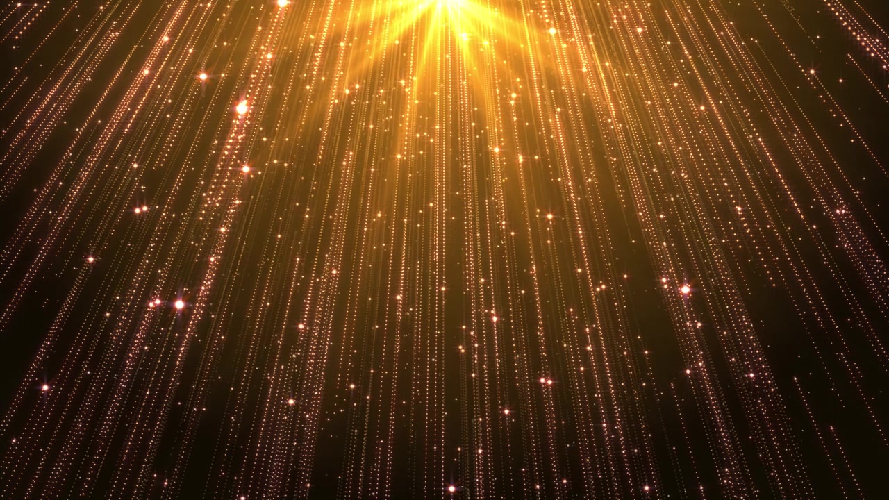 詳情圖-閃爍的慶祝紋理與金色顆粒抽象的循環(huán)背景。神奇的燈光和火花。