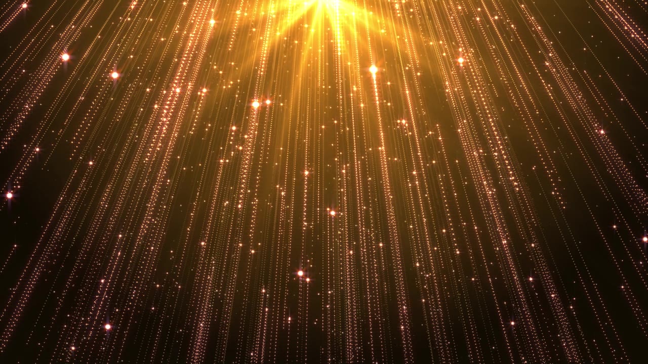 詳情圖-閃爍的慶祝紋理與金色顆粒抽象的循環(huán)背景。神奇的燈光和火花。
