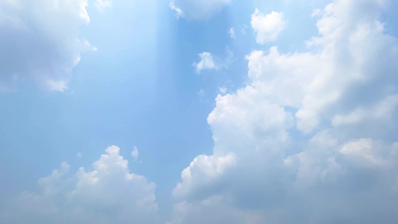 詳情圖-時間流逝的天空，白云和陽光在一天的時間
