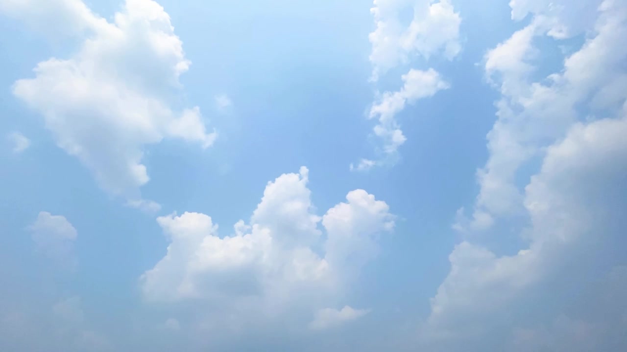詳情圖-時間流逝的天空，白云和陽光在一天的時間