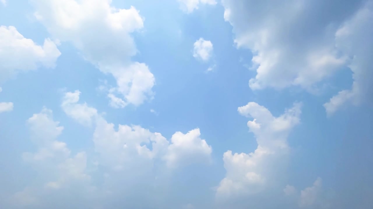 詳情圖-時間流逝的天空，白云和陽光在一天的時間