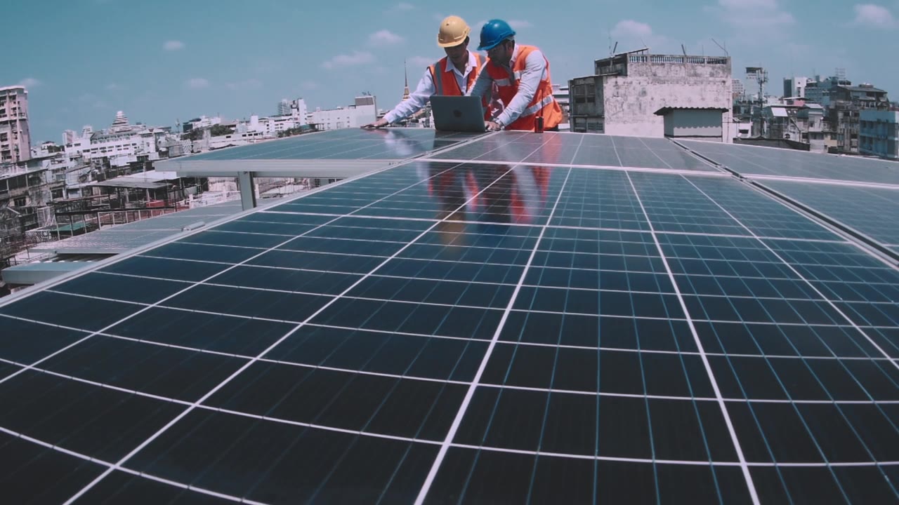 详情图-太阳能电池板，网格模式