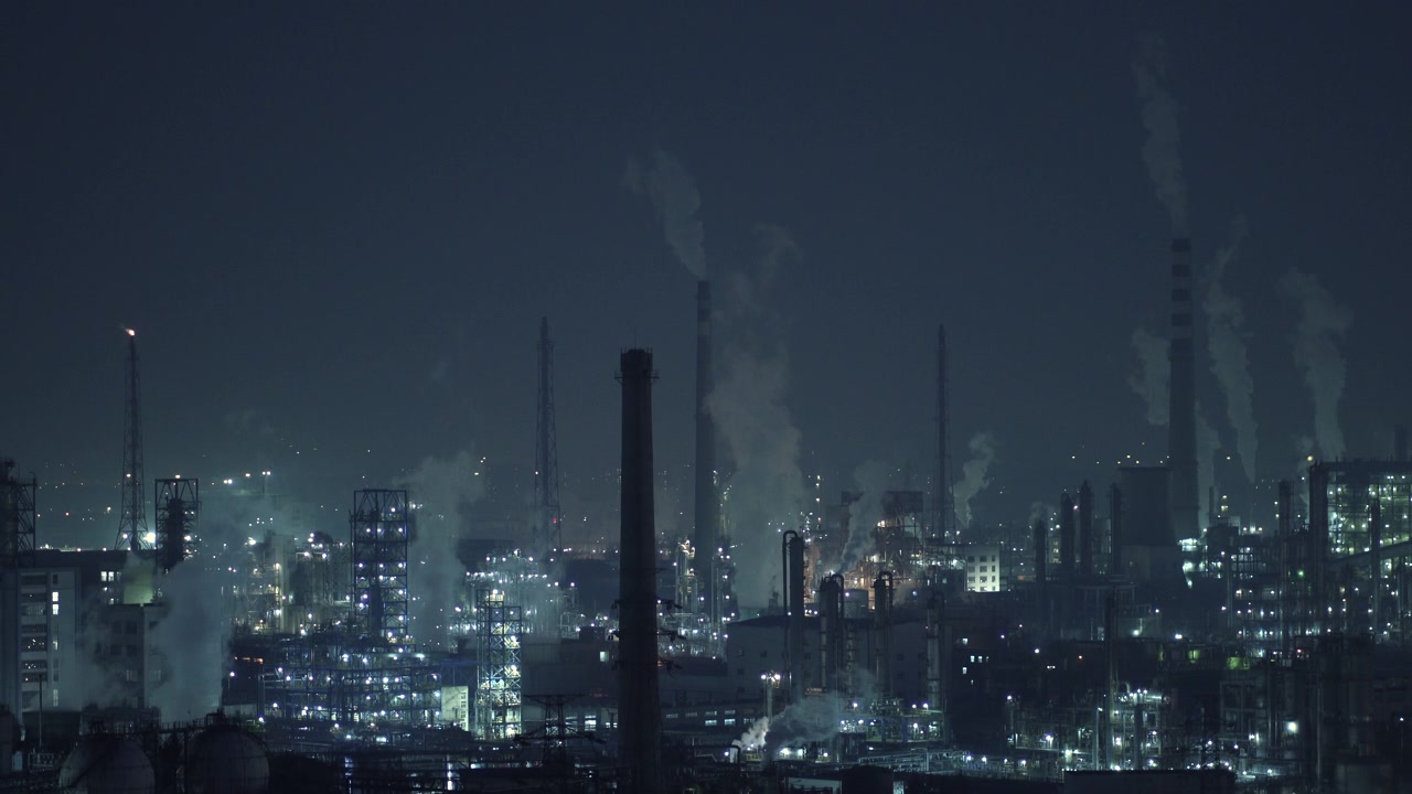詳情圖-石化工廠和煉油工業(yè)的夜晚