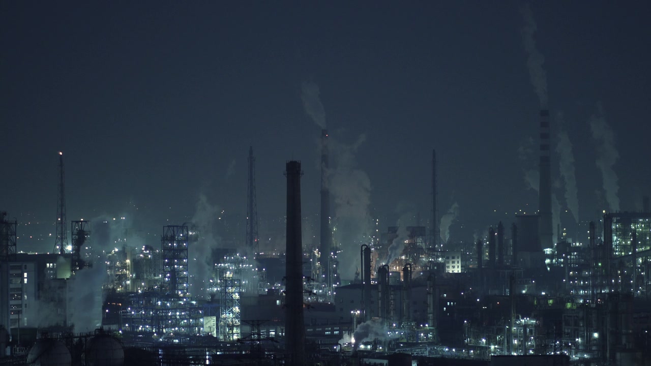 詳情圖-石化工廠和煉油工業(yè)的夜晚