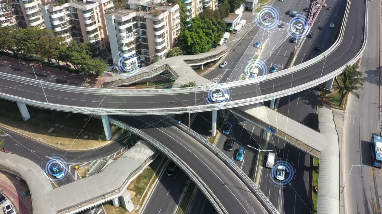 用科技鸟瞰道路交通