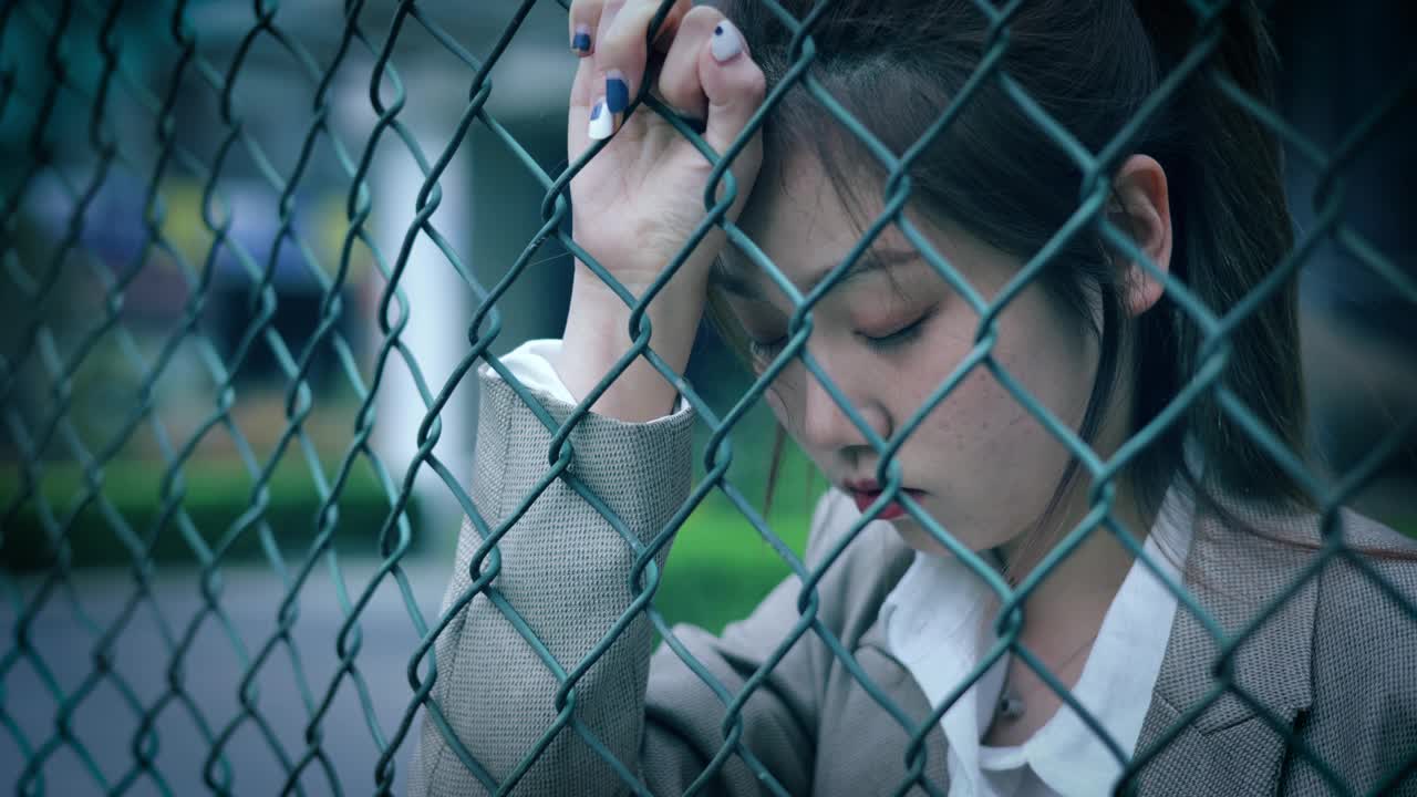 悲伤的少女