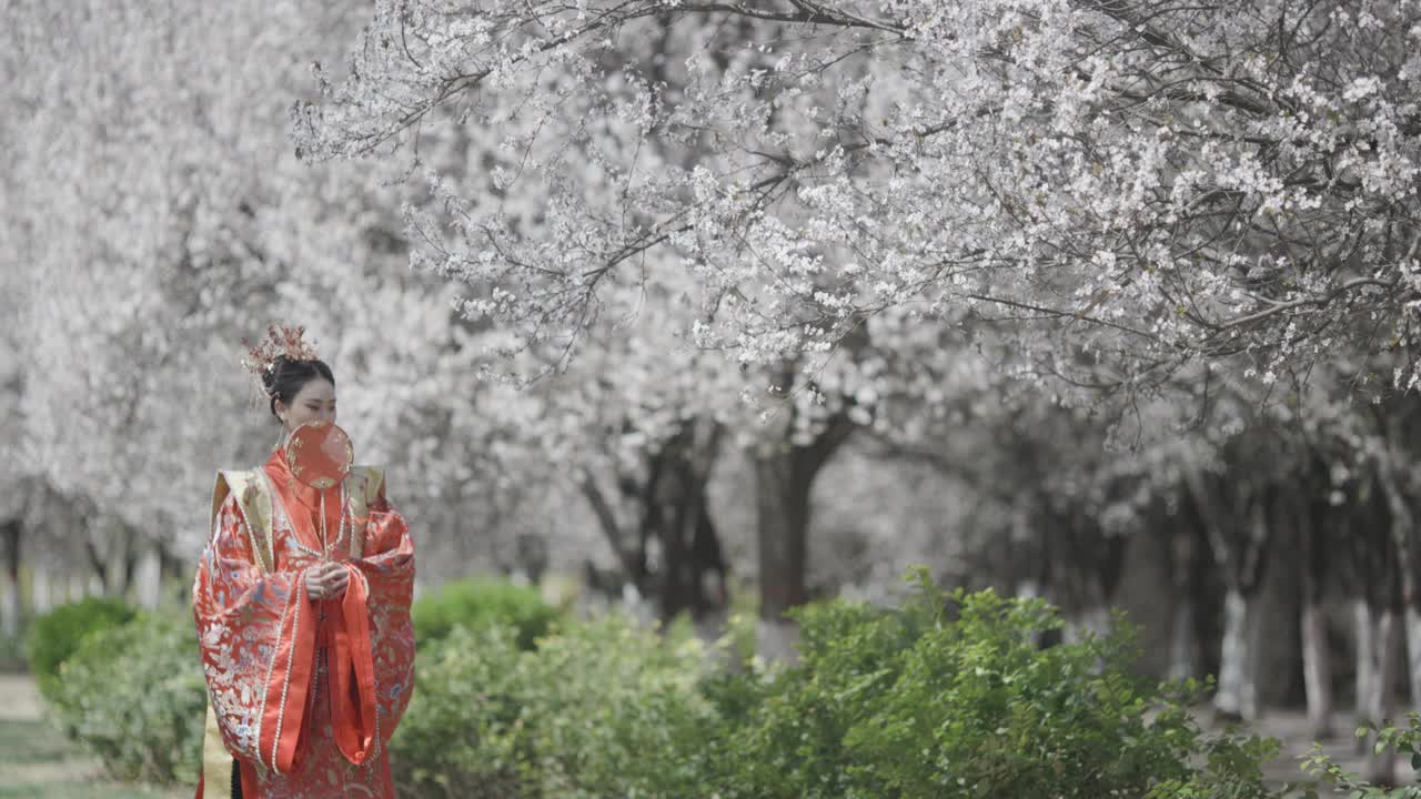 中國婦女穿著漢服，古代服裝