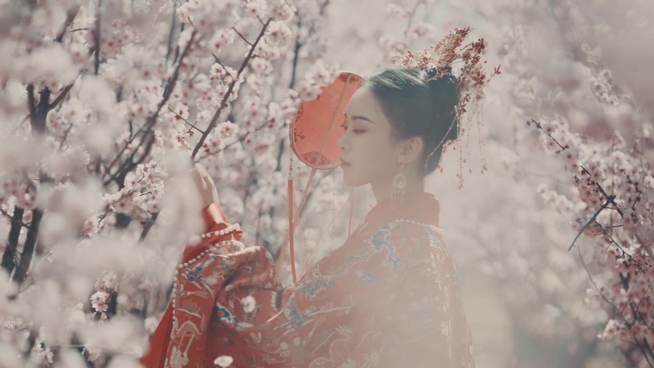 详情图-中国妇女穿着汉服，古代服装