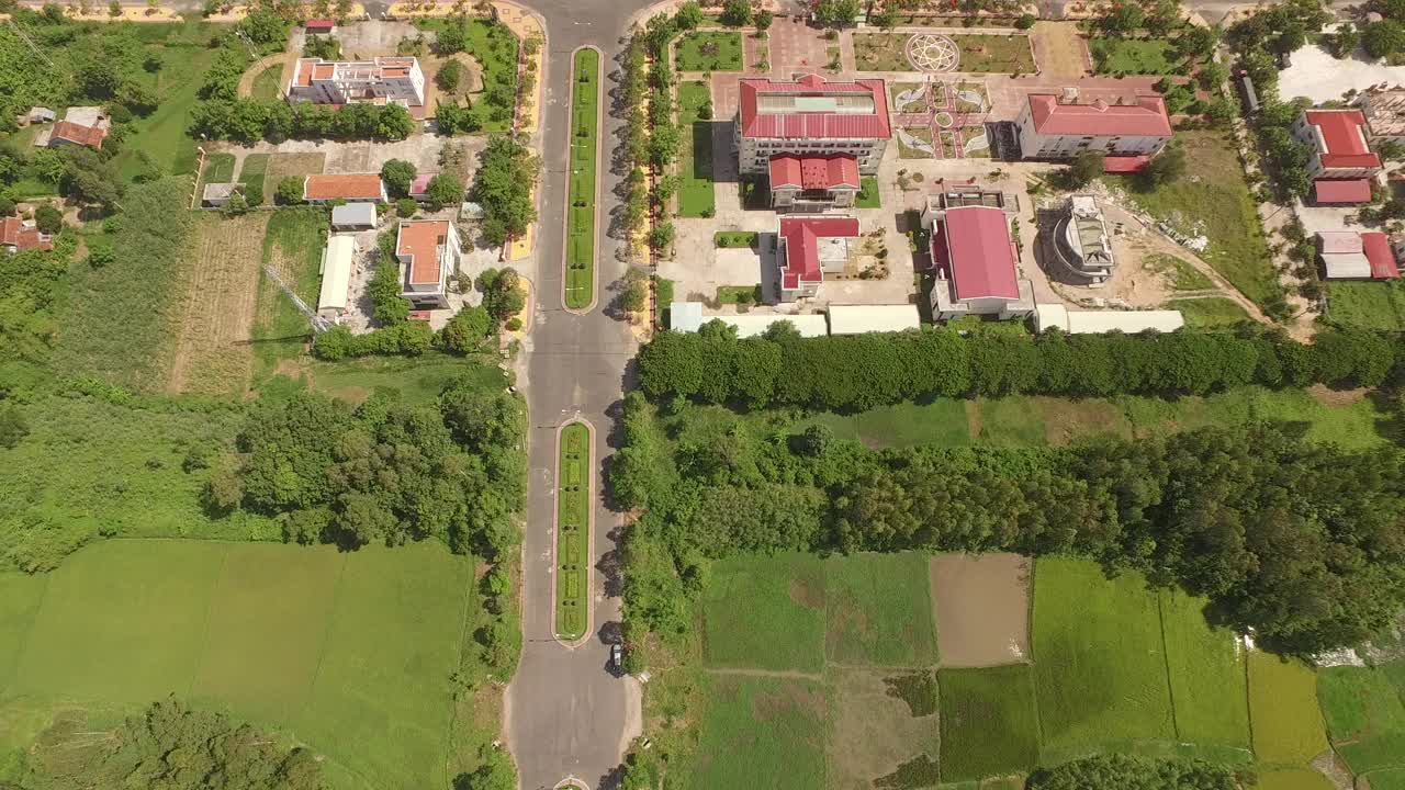 越南富颜省的稻田