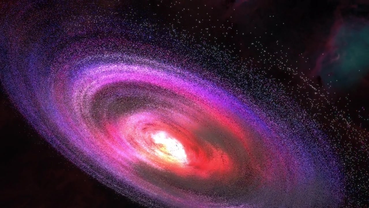 詳情圖-太空飛行飛向太空中神秘絢麗的星云。發(fā)光星云星系的空間探索。4K,3D插畫(huà)科幻太空旅行飛向黑暗中的夢(mèng)幻想象星云。