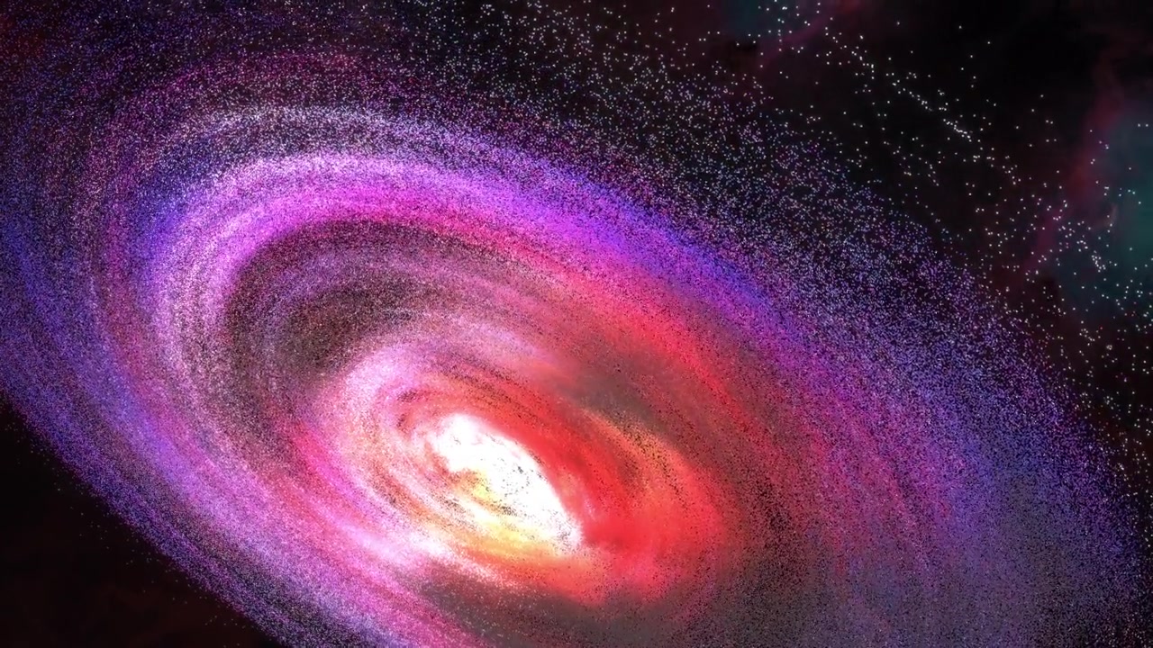 詳情圖-太空飛行飛向太空中神秘絢麗的星云。發(fā)光星云星系的空間探索。4K,3D插畫(huà)科幻太空旅行飛向黑暗中的夢(mèng)幻想象星云。