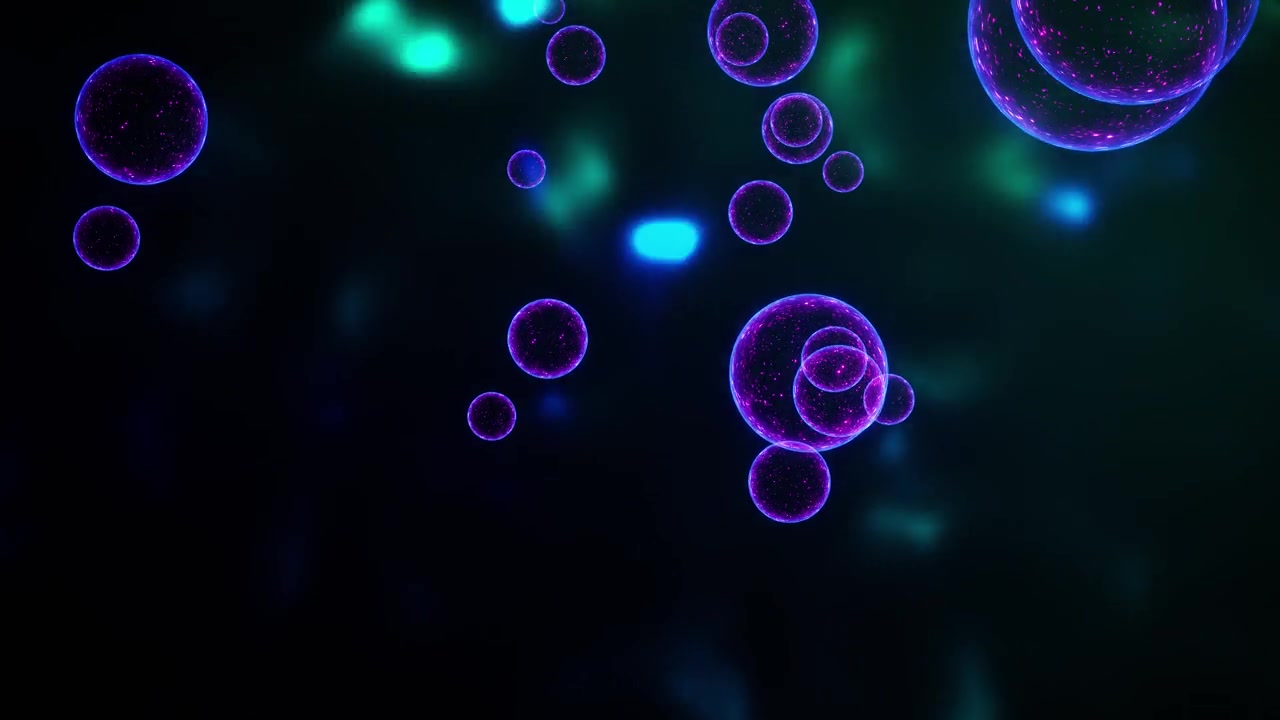 详情图-能量水晶球平稳地漂浮在太空中，能量粒子涌入其中。登记音乐会、聚会、假期。成功的创意
