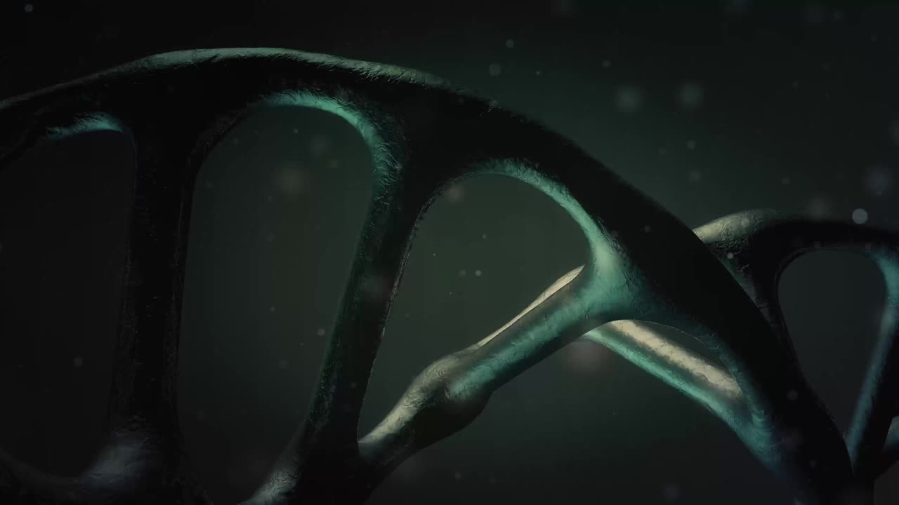 冠状病毒和DNA，病毒突变。SARS冠状病毒2的新变异和毒株。微观的观点。实验室:药物和抗生素。屏幕显示DNA研究的高科技概念。这种新型疫苗将病毒片段从人体细胞中分离出来