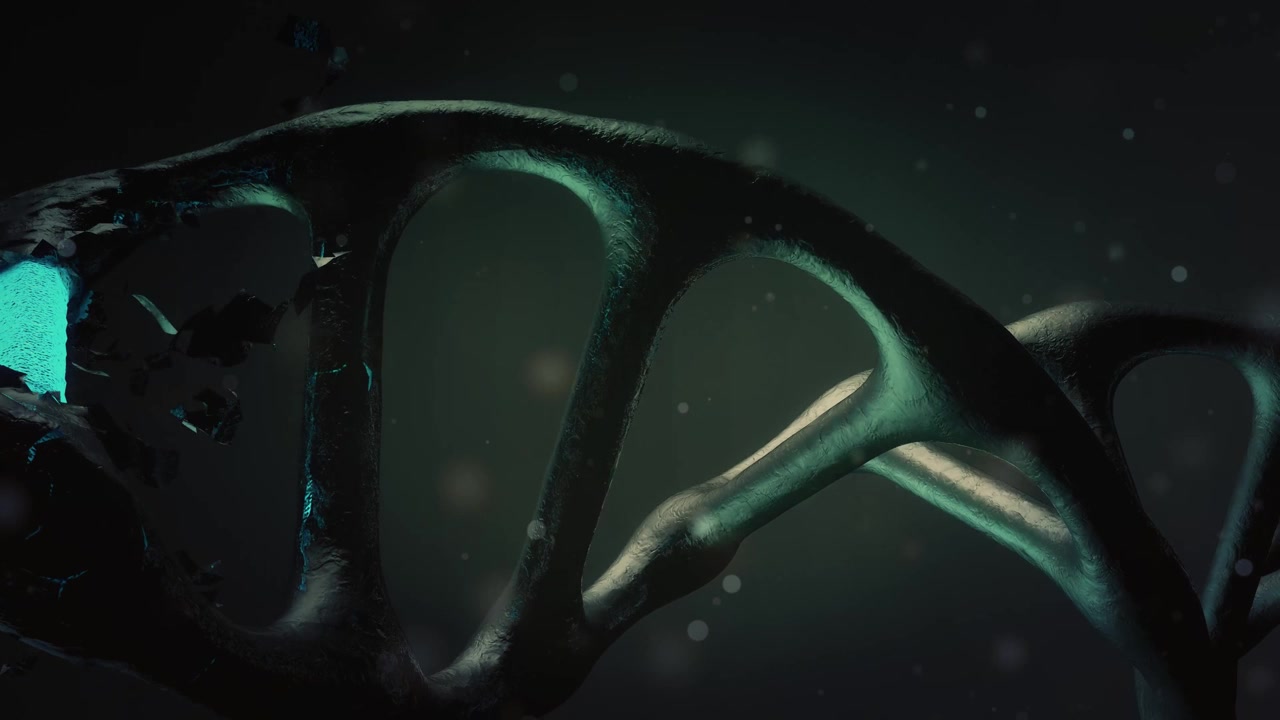詳情圖-冠狀病毒和DNA，病毒突變。SARS冠狀病毒2的新變異和毒株。微觀的觀點(diǎn)。實驗室:藥物和抗生素。屏幕顯示DNA研究的高科技概念。這種新型疫苗將病毒片段從人體細(xì)胞中分離出來