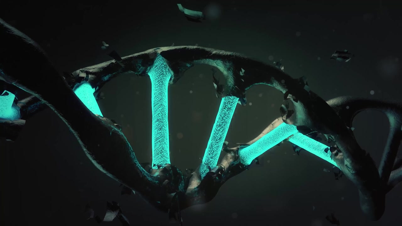 詳情圖-冠狀病毒和DNA，病毒突變。SARS冠狀病毒2的新變異和毒株。微觀的觀點(diǎn)。實驗室:藥物和抗生素。屏幕顯示DNA研究的高科技概念。這種新型疫苗將病毒片段從人體細(xì)胞中分離出來