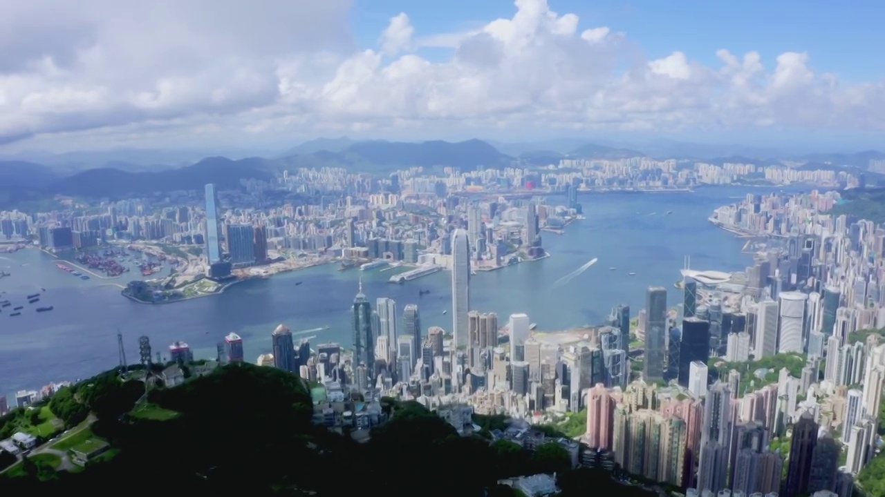 航拍香港城市