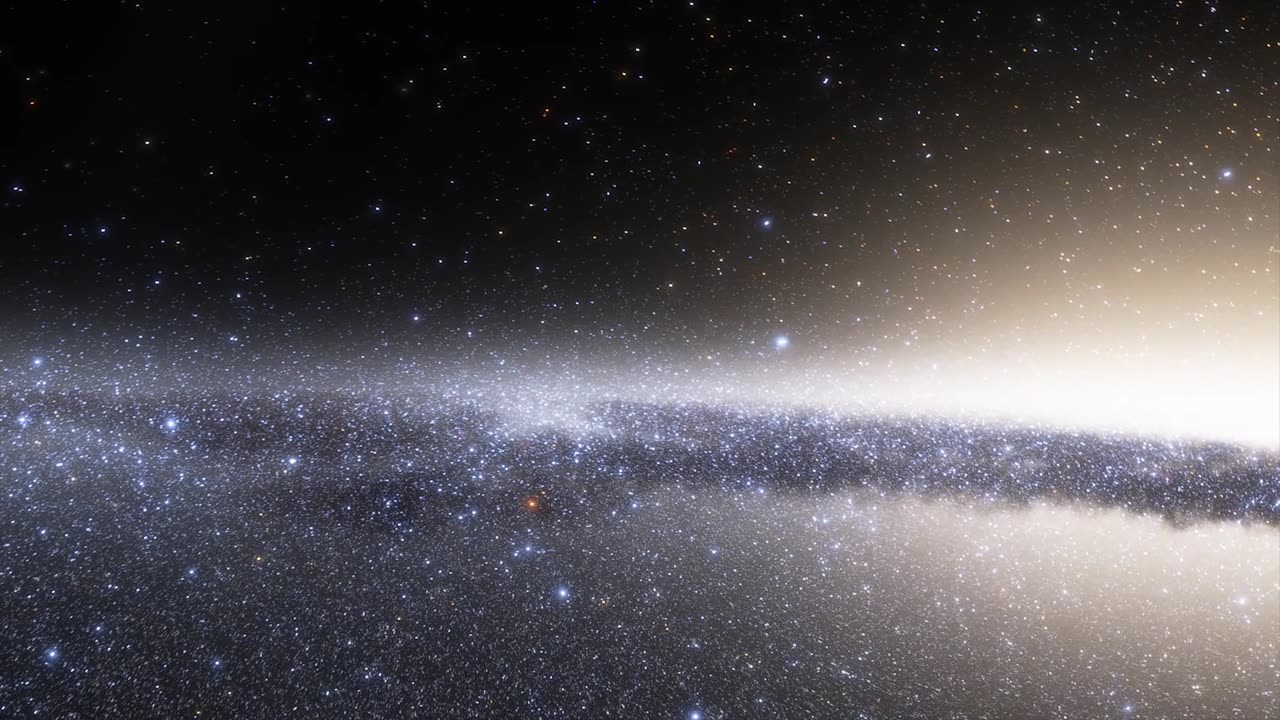 詳情圖-宇宙飛船以光速在太空中穿越星系。銀河系或仙女座星系的數(shù)十億顆恒星