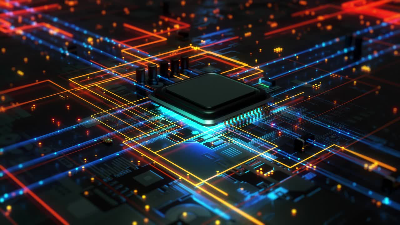 CPU 5G电路板背景