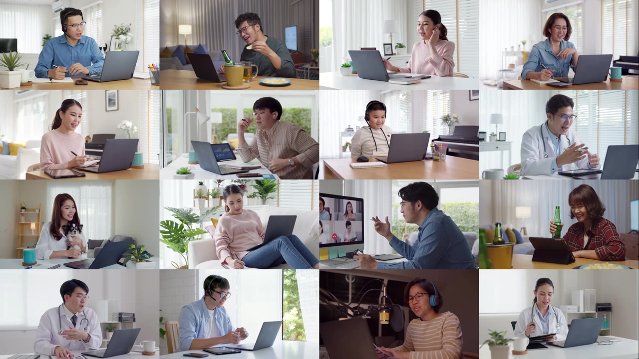 详情图-复合视频墙拼贴在线家居生活亚洲科技。