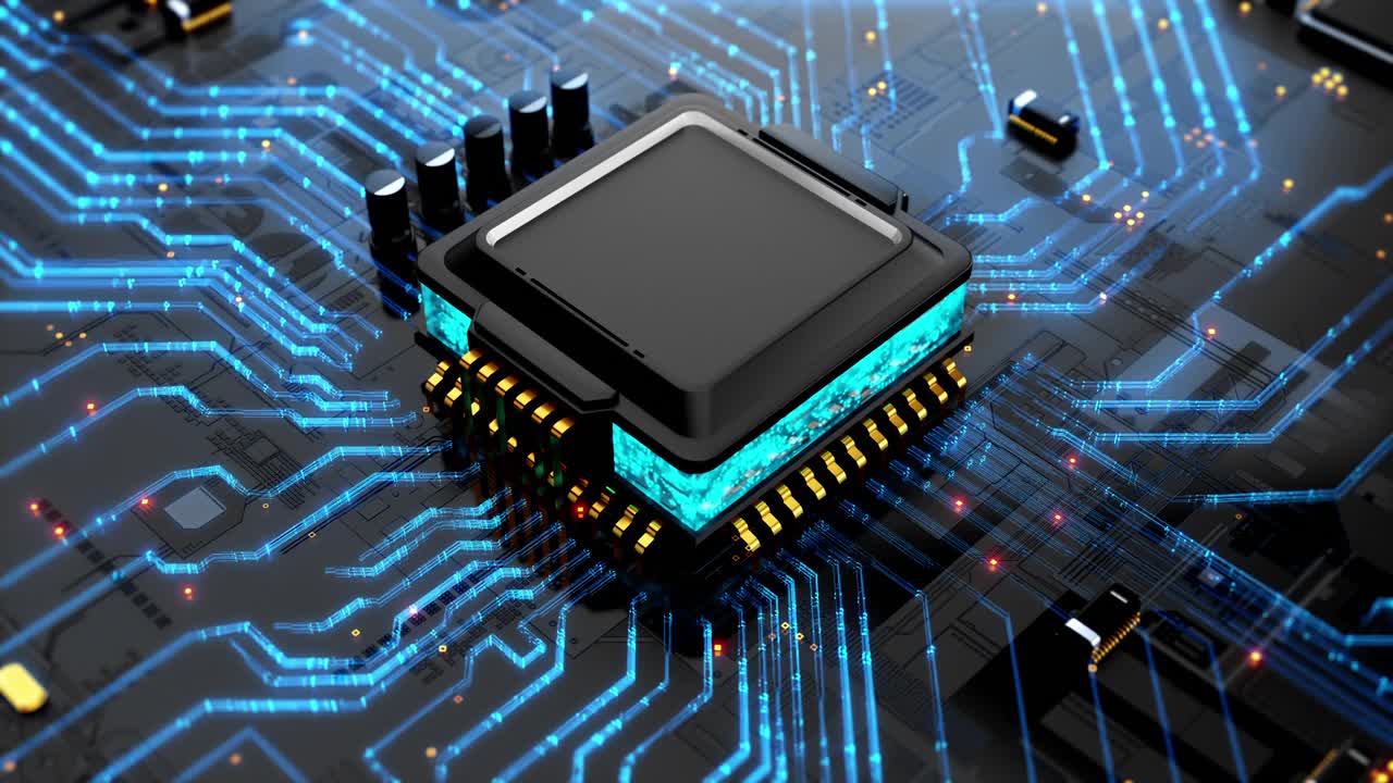 CPU 5G電路板背景