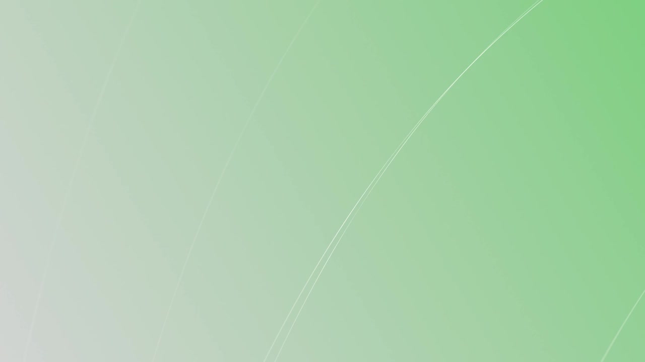 4k-抽象的运动背景与弯曲的波浪线可环-绿色