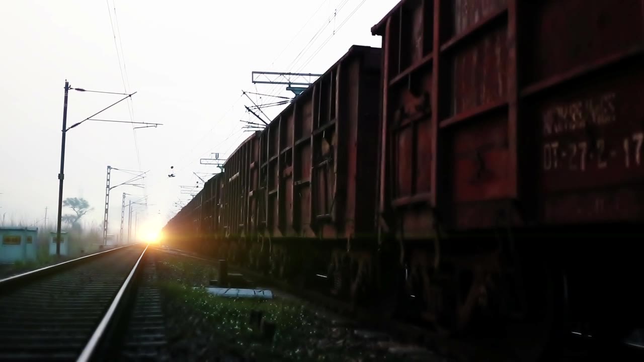 详情图-经过火车站的货车