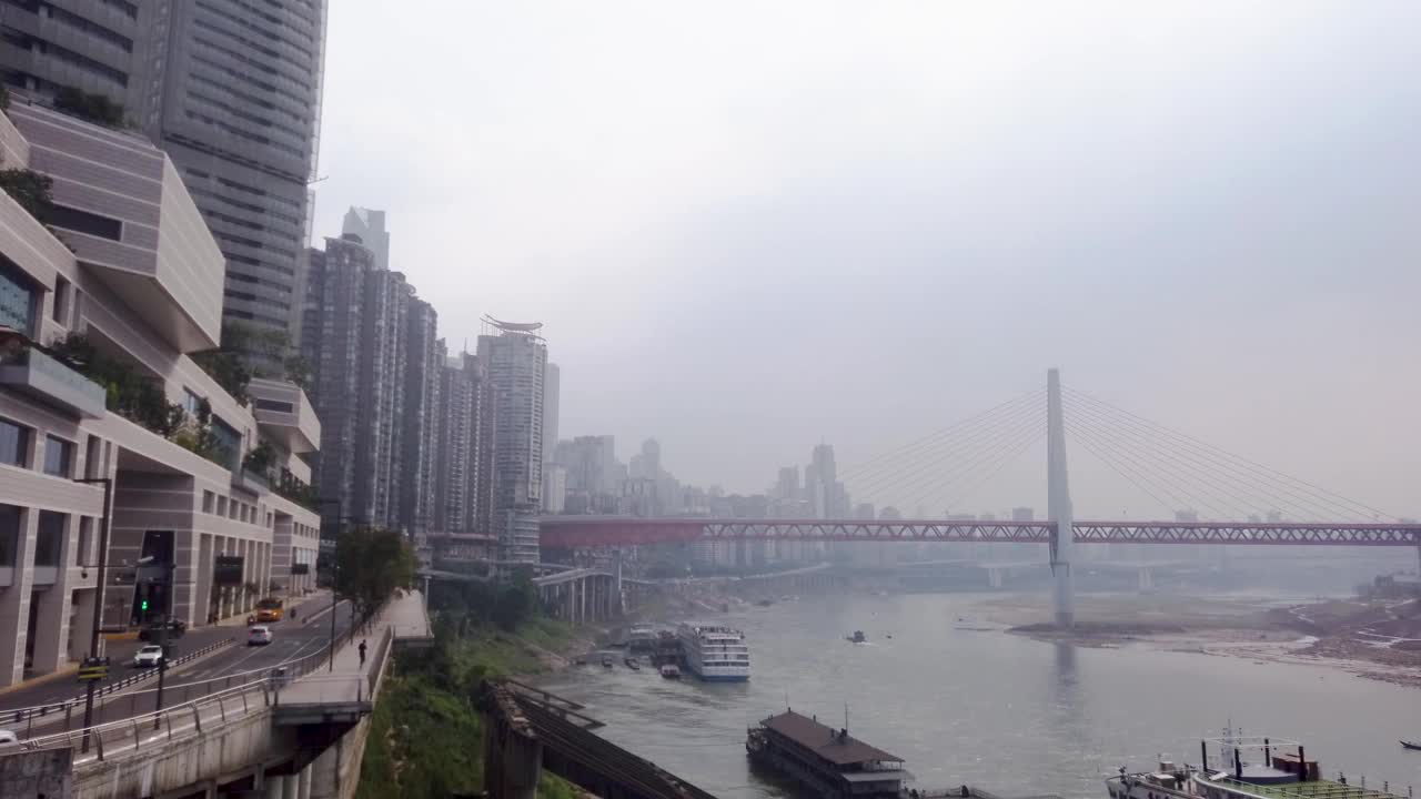 重庆长江低水位。