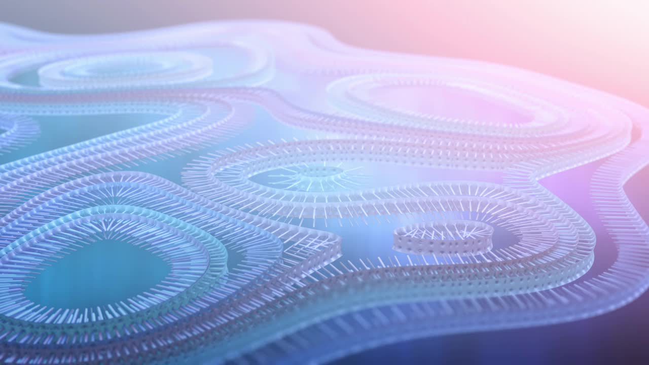 具有胞内细胞器的有机细胞的横截面。医学科学与研究概念