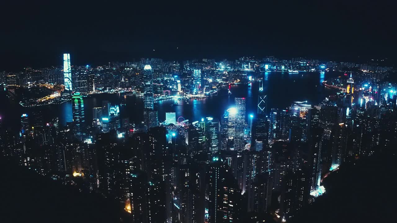详情图-香港夜景无人机