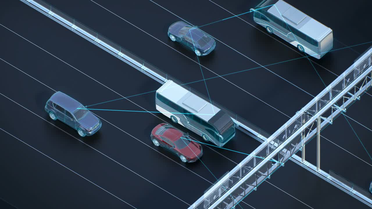 高速公路自动驾驶、人工智能、物联网汽车。4 k。