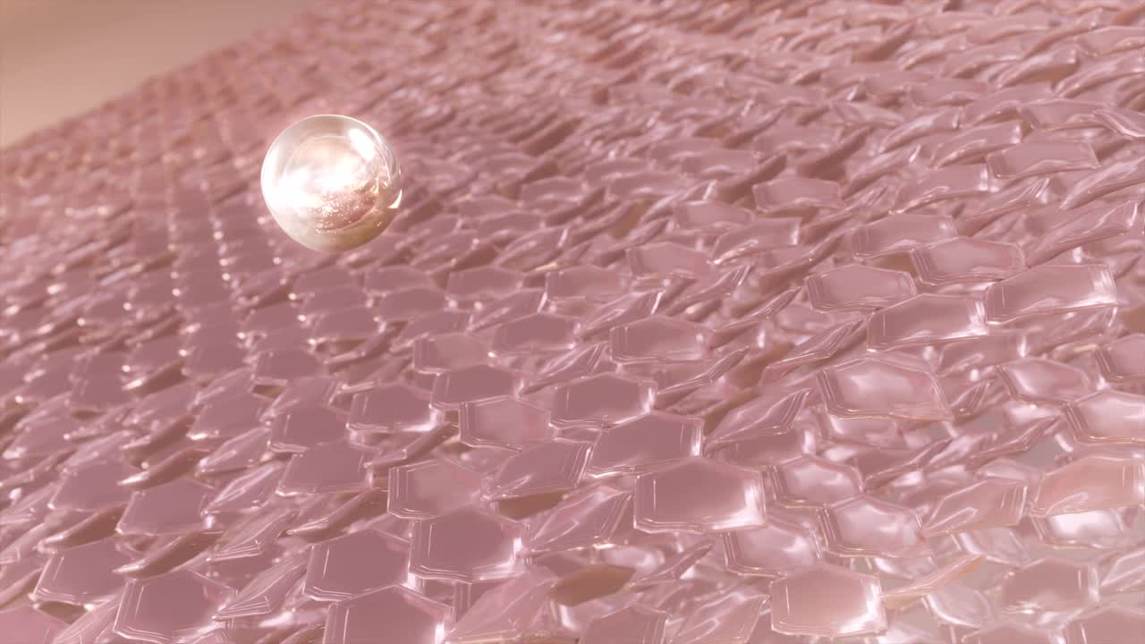 3D动画魔法血清透过皮肤层