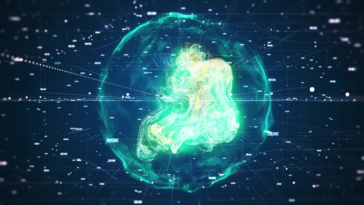 人工智能量子计算机技术概念。