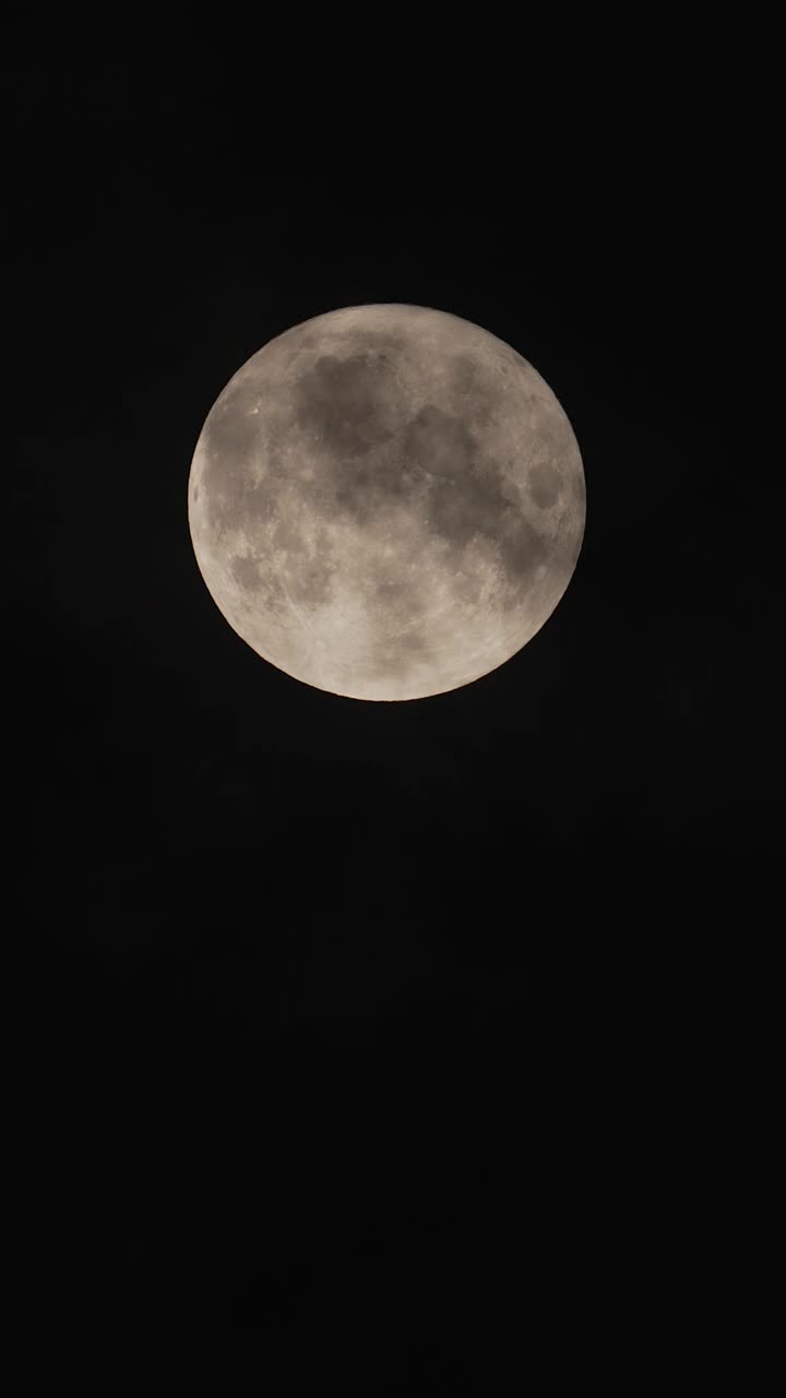 垂直实时满月剪辑复制空间