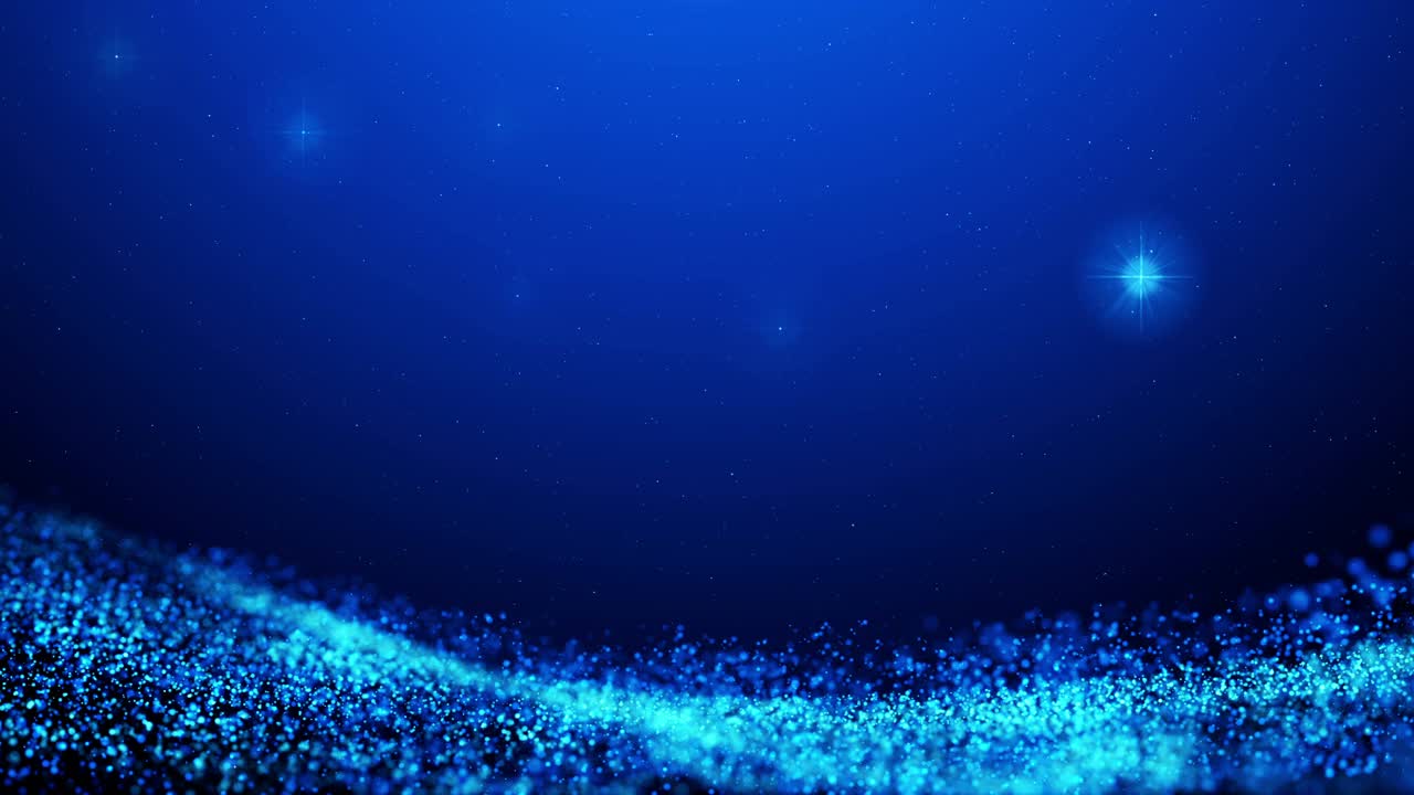 圣诞节星空与星尘视频循环动画冬季背景模板