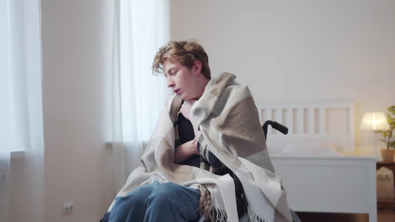 一个残疾人得了流感