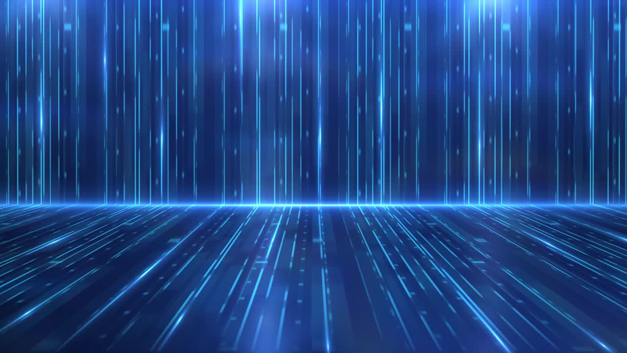 藍色科技環(huán)線動畫4K視頻