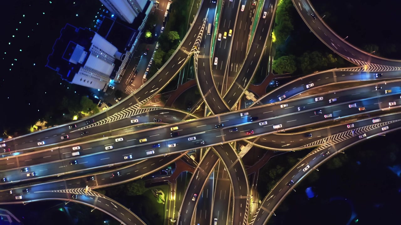 詳情圖-中國(guó)上海高速公路4K高清航拍視頻