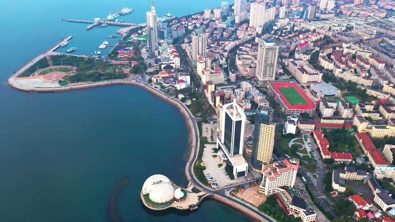 詳情圖-青島中國4K高清空中視頻的城市天際線